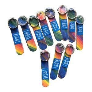 Sally Hansen La Cross Emery‎ Board Key Chain Rainbow – Lot of 11